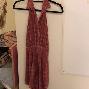 Cooperative plaid romper!